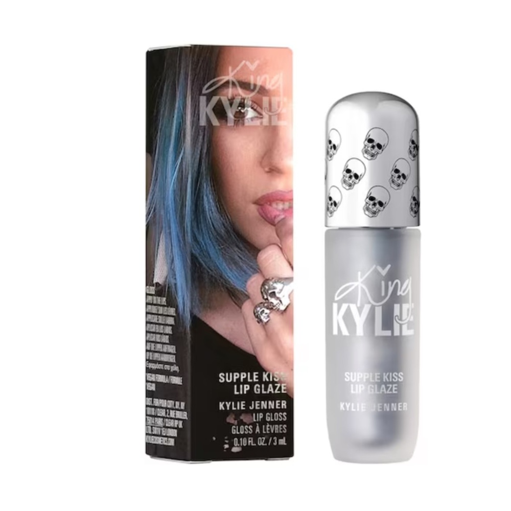 KYLIE COSMETICS King Kylie Supple Kiss Lip Glaze She's Back Sheer Chrome